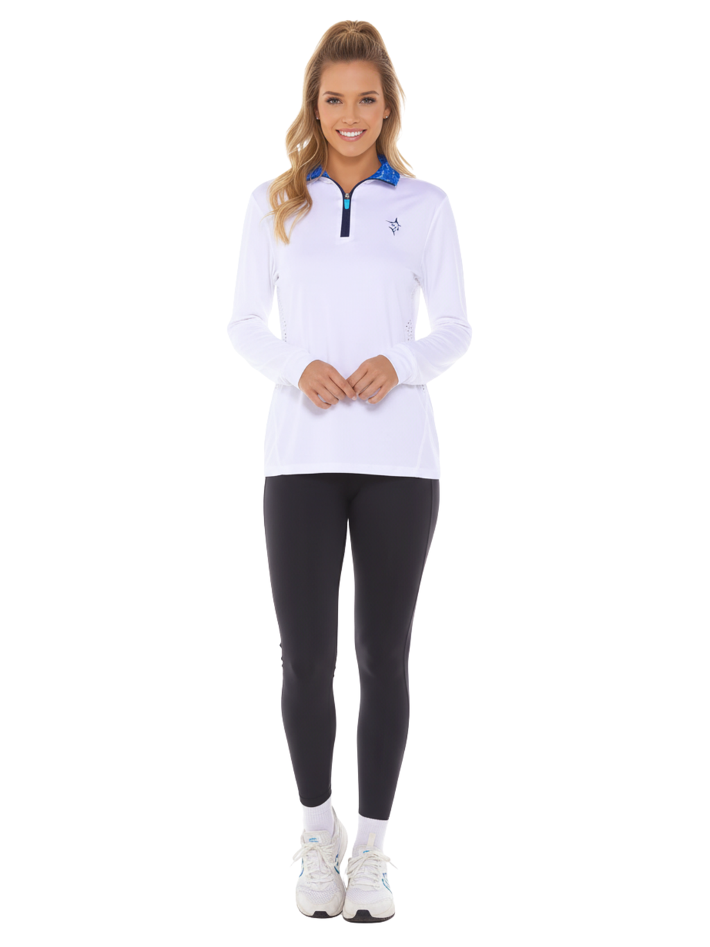 Women's Monterey Quarter Zip – White